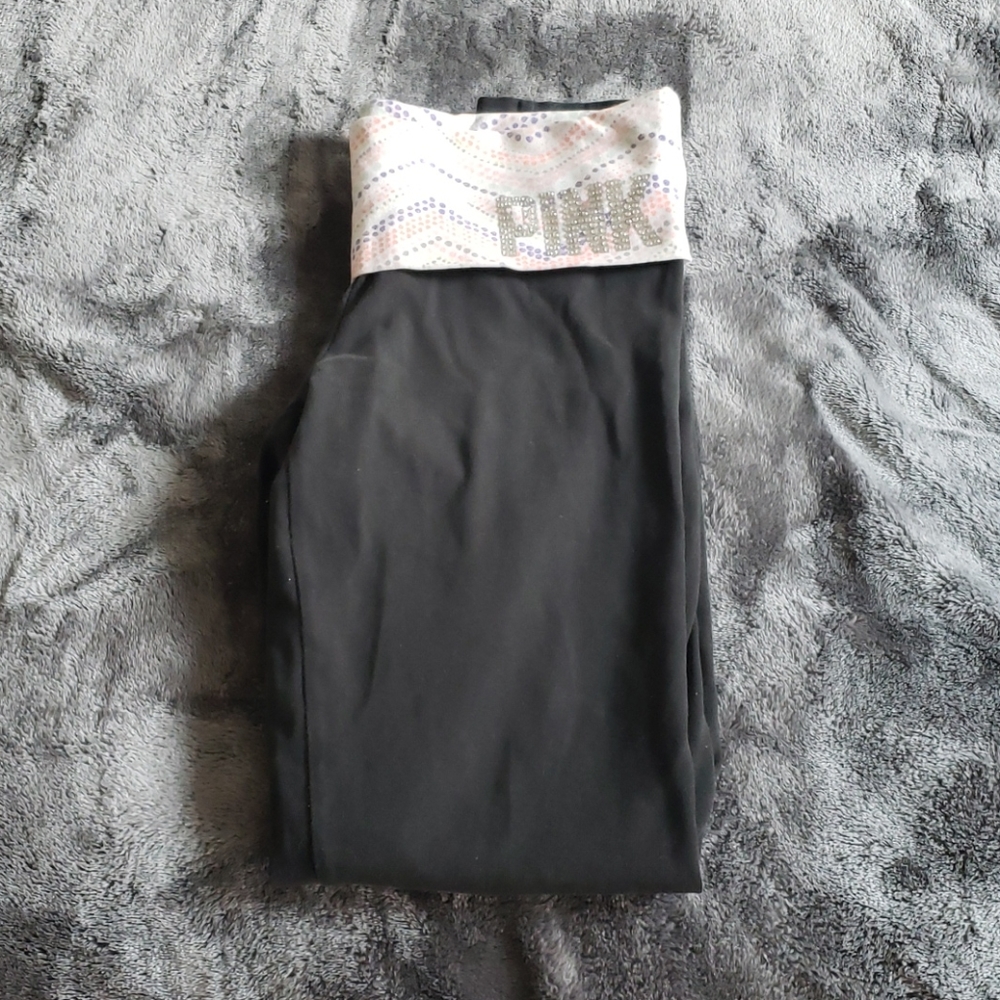 Pink yoga pants